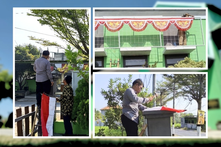 Sambut HUT ke-81 RI, KUA Tongas Bersolek Tebarkan Semangat Nasionalisme
