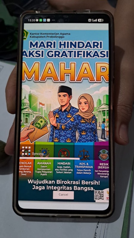 MAHAR (Mari Hindari Gratifikasi); Komitment KUA Sumber wujudkan Zona Integritas dan Pelayanan Prima