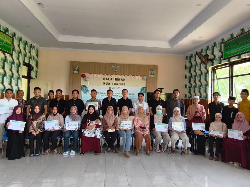 Bekali 14 Pasang Calon Pengantin, KUA Pusaka Tongas Gelar Bimbingan Perkawinan untuk Wujudkan Keluarga Sakinah