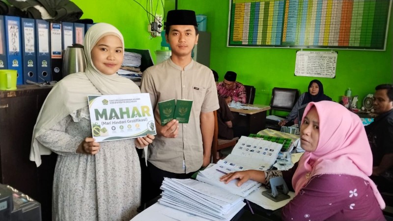KUA Besuk Komitmen Cegah Gratifikasi Melaluli Kampanye MAHAR