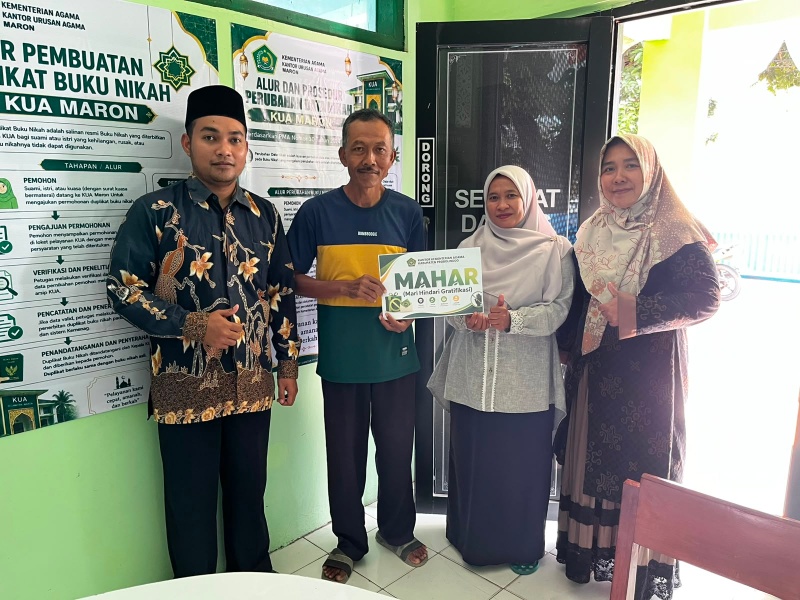 Gerakan KUA Kampanyekan MAHAR (Mari Hindari Gratifikasi), Wujudkan Layanan Prima