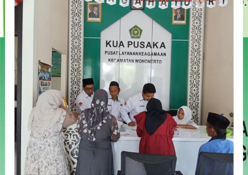 Layanan Prima KUA Pusaka Wonomerto, Pendaftaran Nikah Online dan Offline Semakin Mudah