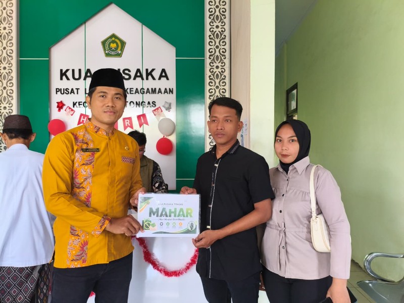 Komitmen KUA Tongas Wujudkan ‘MAHAR’, Seluruh Layanan Dilaksanakan Gratis Sesuai Ketentuan