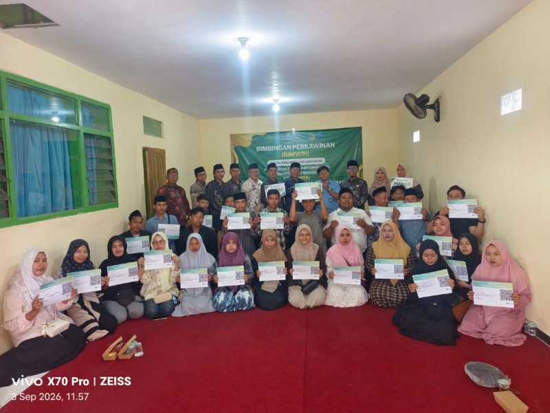 Membangun Rumah Tangga yang Kokoh, KUA Bantaran Gelar Bimbingan Perkawinan